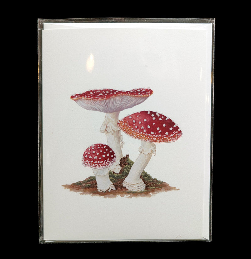 Amanita Muscaria Greeting Card-Cards-Open Sea-PaxtonGate