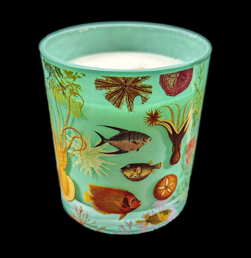 Art Of Nature: Under The Sea Glass Candle-Candles-Simon & Schuster-PaxtonGate