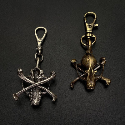 Bat Skull and Crossbone Pendant - Paxton Gate