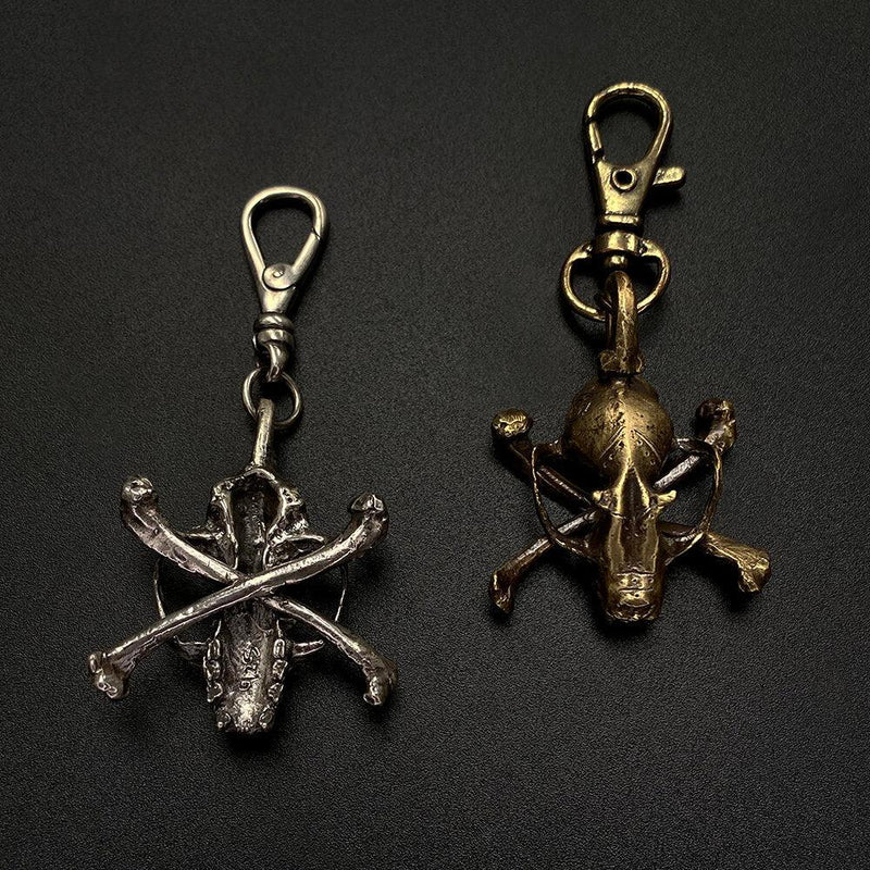 Bat Skull and Crossbone Pendant - Paxton Gate