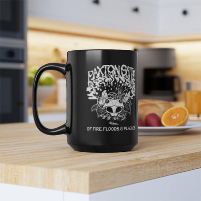 Black Fire, Floods and Plagues Mug By Megan Lees-Mug-Printify-PaxtonGate