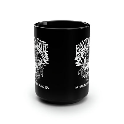 Black Fire, Floods and Plagues Mug By Megan Lees-Mug-Printify-PaxtonGate