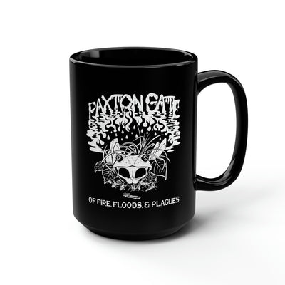 Black Fire, Floods and Plagues Mug By Megan Lees-Mug-Printify-PaxtonGate