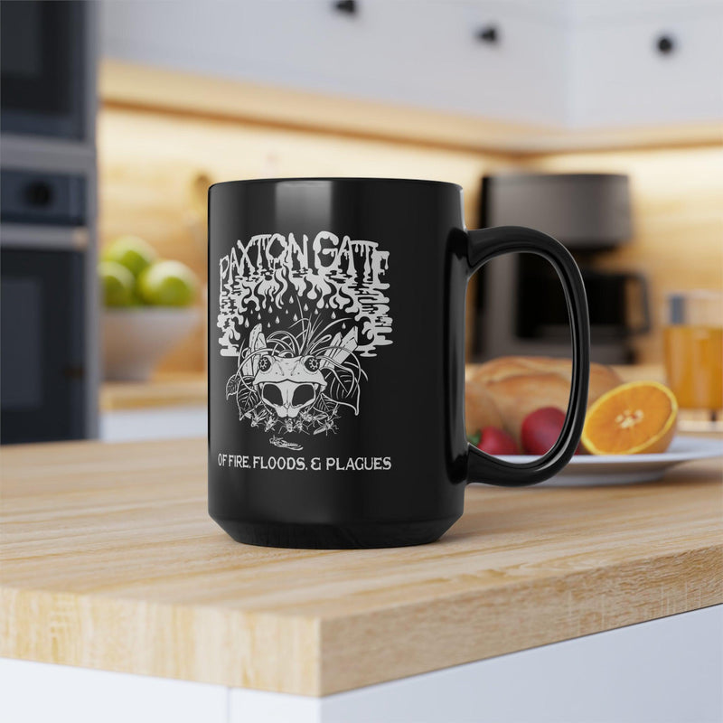 Black Fire, Floods and Plagues Mug By Megan Lees-Mug-Printify-PaxtonGate