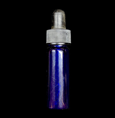 Blue Glass Vial with Dropper-Jars & Bottles-Specialty Bottle-PaxtonGate