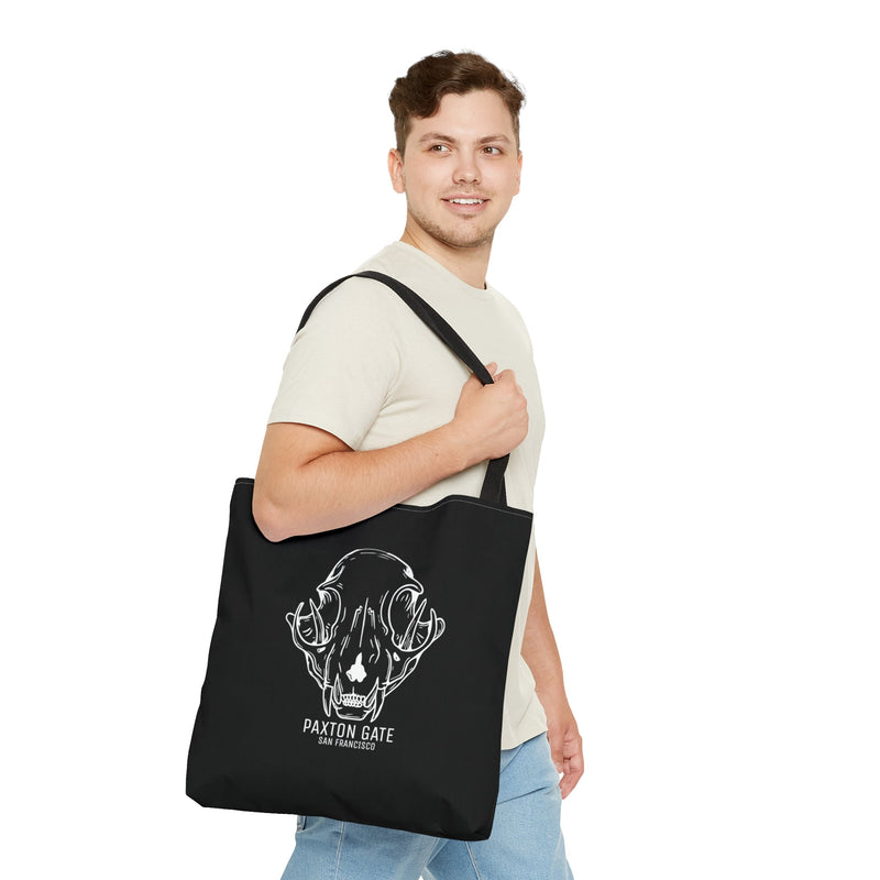 Bobcat Skull Tote By Wren Sayler-Bags-Printify-PaxtonGate