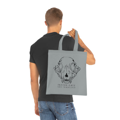 Cotton Bobcat Skull Tote-Bags-Printify-PaxtonGate