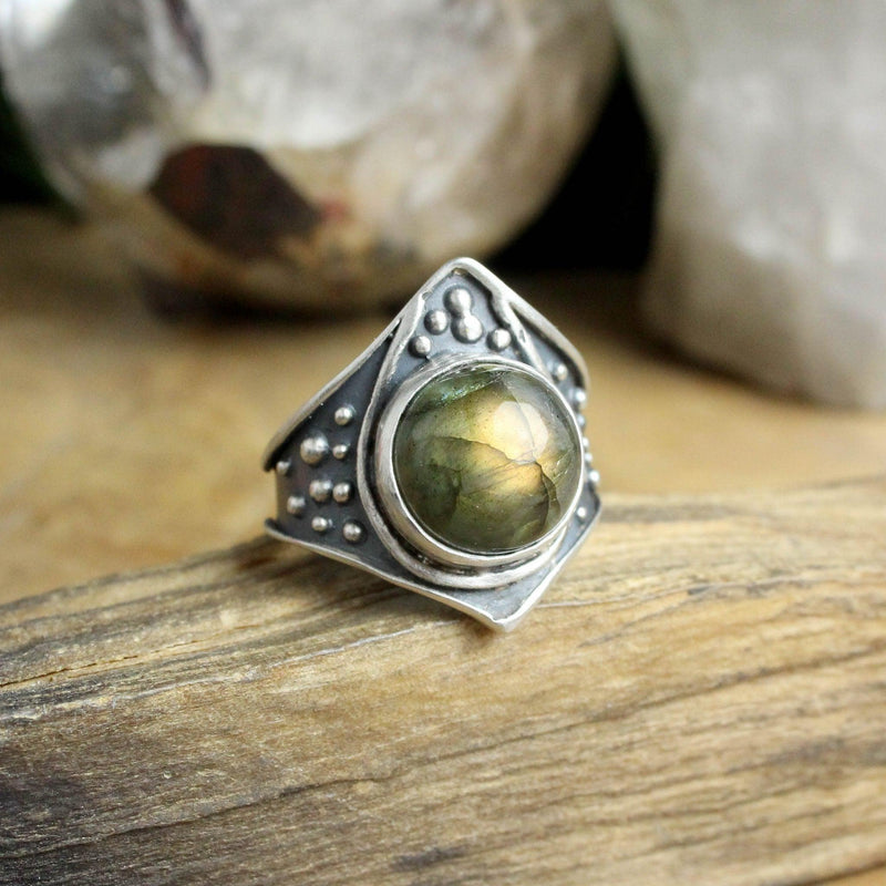 Draco Ring with Labradorite - Paxton Gate