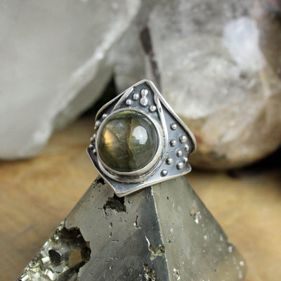 Draco Ring with Labradorite - Paxton Gate