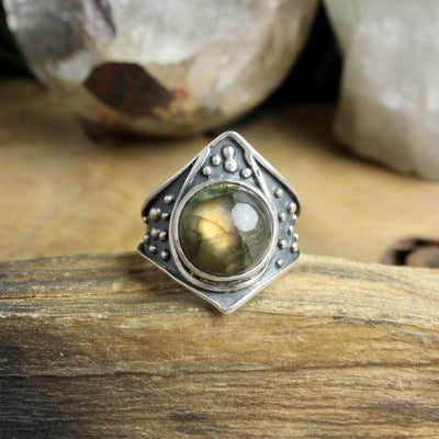 Draco Ring with Labradorite - Paxton Gate