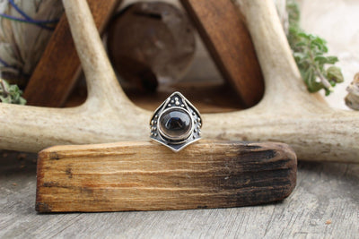 Draco Ring with Smoky Quartz - Paxton Gate