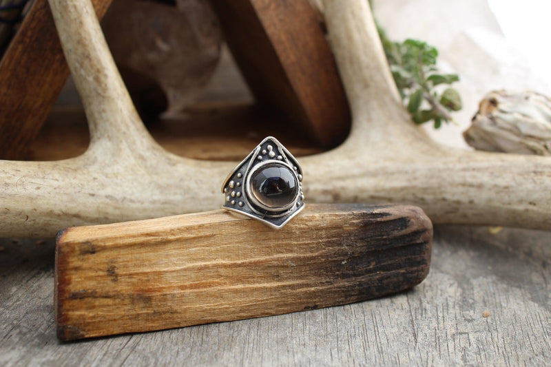 Draco Ring with Smoky Quartz - Paxton Gate