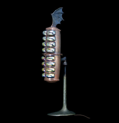 Fresnel Cicada Bat on Microphone Base Lamp-Lighting-Evan Chambers-PaxtonGate