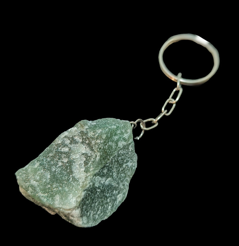 Green Quartz Keychain-Keychains-GeoCentral-PaxtonGate