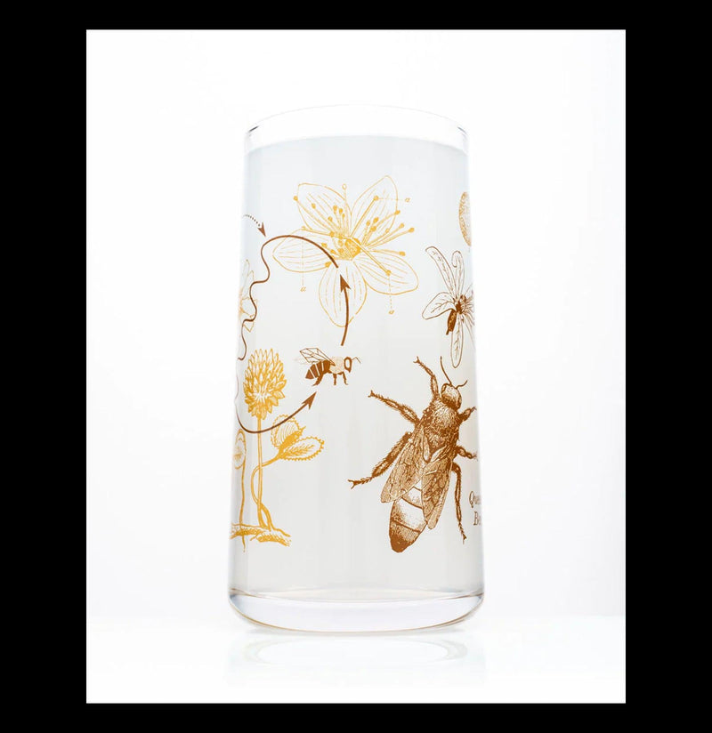 Honey Bees Drinking Glass-Drinkware-Cognitive Surplus-PaxtonGate