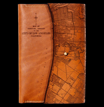 Leather Los Angeles Map Journal - Paxton Gate