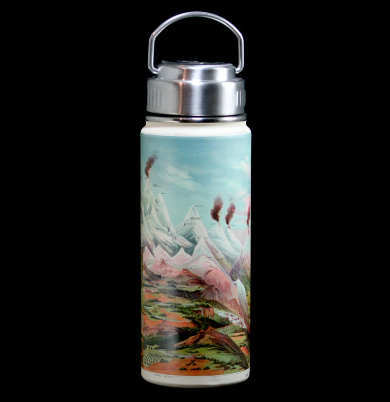 Mountain Regions Stainless Steel Vacuum Flask - Paxton Gate