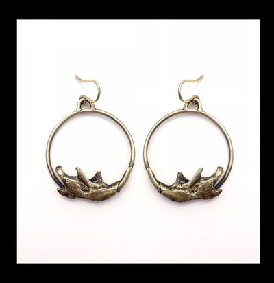 Muskrat Jawbone Circle Earrings - Paxton Gate