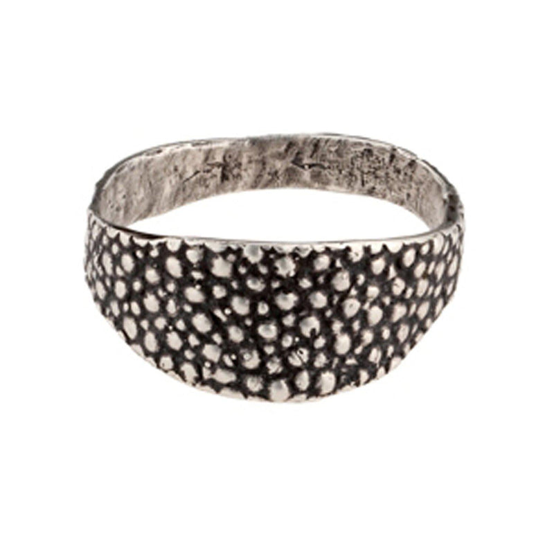 Oxidized Silver Stingray Signet Ring - Paxton Gate