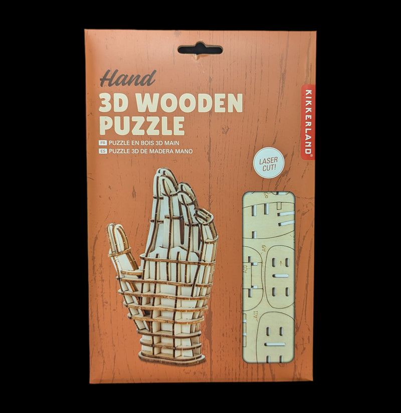 3D Wooden Hand Puzzle-Puzzles-Kikkerland-PaxtonGate