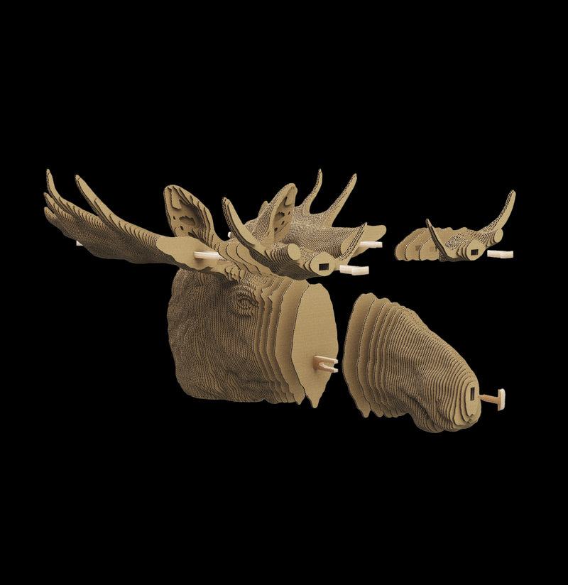 3D Moose Puzzle-Puzzles-Cartonic-PaxtonGate