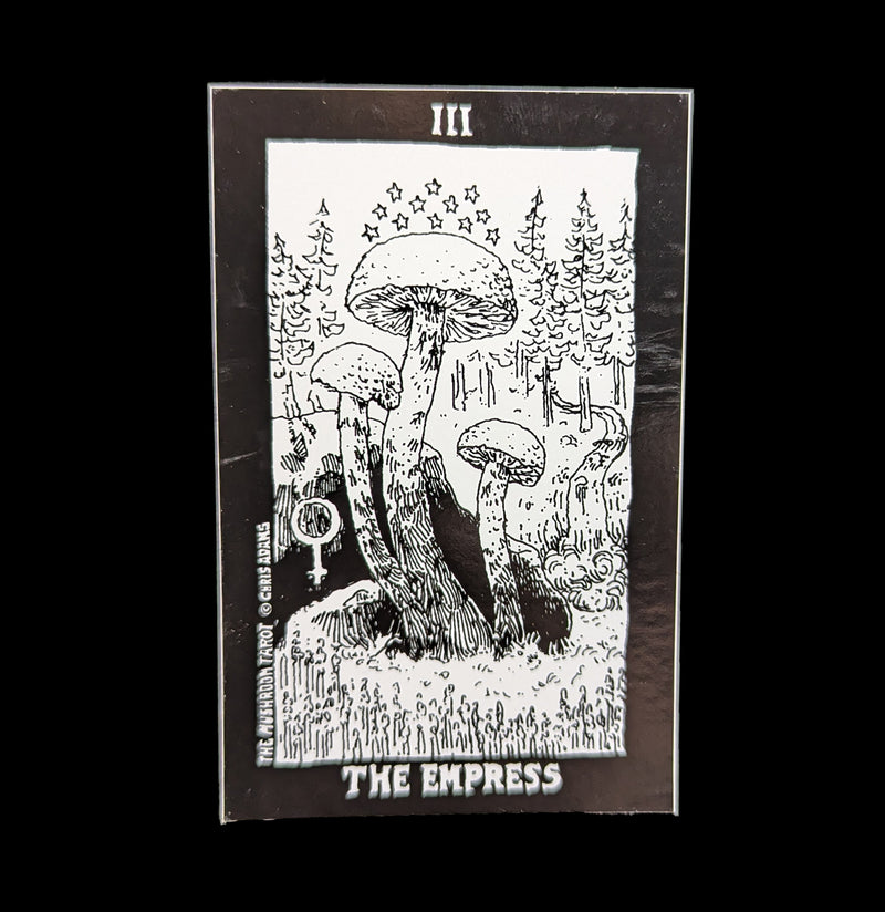 The Mushroom Tarot Empress Card Sticker-Stickers-Corvidopolis-PaxtonGate