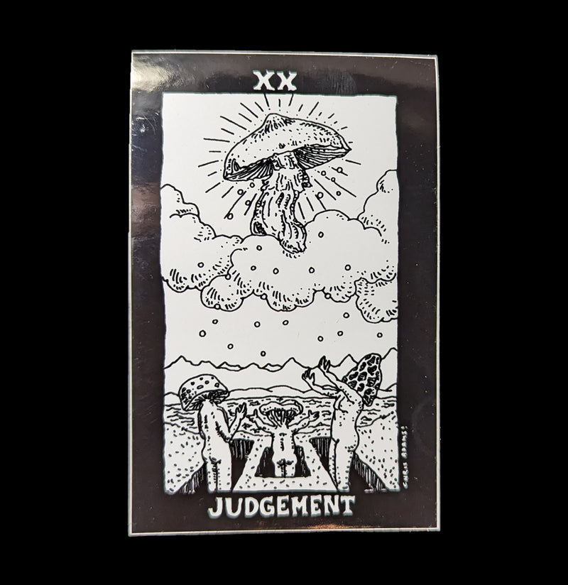 The Mushroom Tarot Judgement Card Sticker-Stickers-Corvidopolis-PaxtonGate