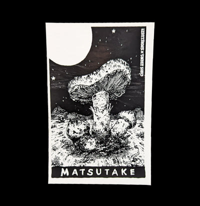 Sporelust Matsutake Mushroom Sticker-Stickers-Corvidopolis-PaxtonGate