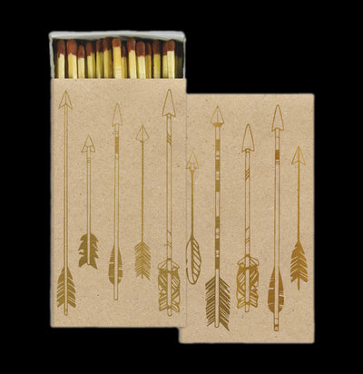 Gold Foil Arrow Matches-Matches-Hom Art-PaxtonGate