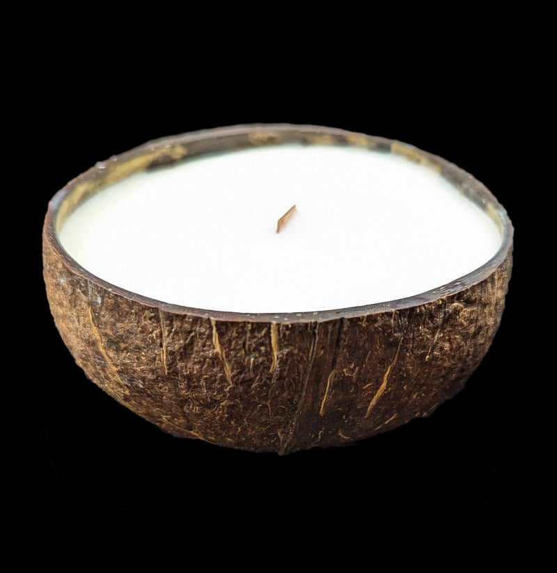 Handmade Candle in a Coconut Shell-Candles-VIE-PaxtonGate