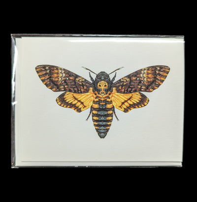 Death's-head Hawkmoth Greeting Card-Cards-Open Sea-PaxtonGate