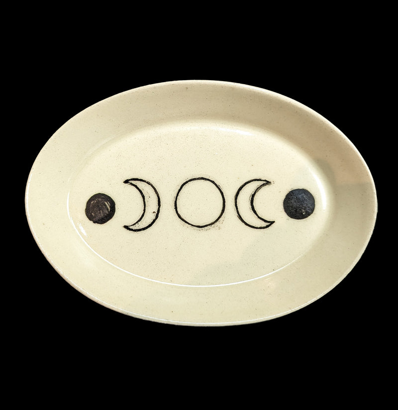 Moon Phase Ceramic Offering Plates and Dinnerware-CaseBwlBox-Keven Craft Ritual-PaxtonGate