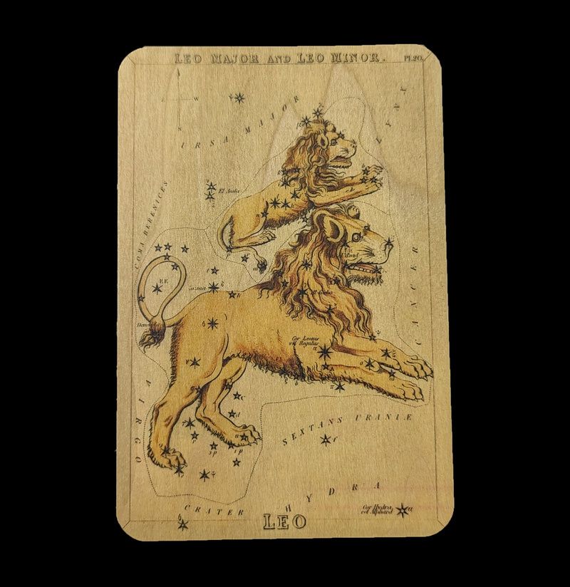 Astrology Wooden Postcard-Cards-Spitfire Girl-PaxtonGate