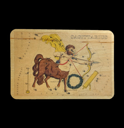 Astrology Wooden Postcard-Cards-Spitfire Girl-PaxtonGate