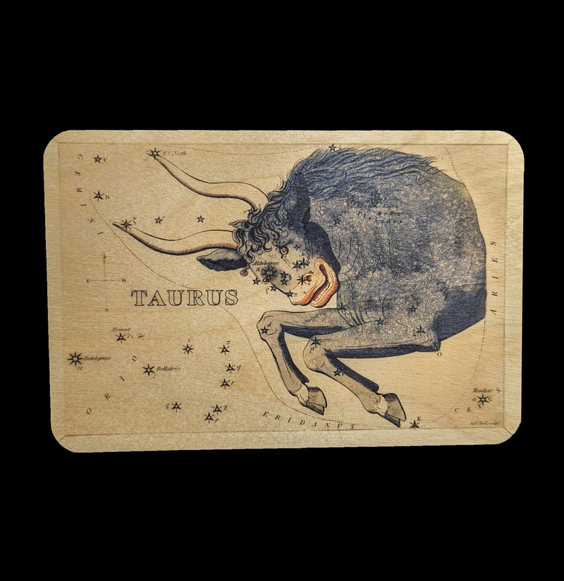 Astrology Wooden Postcard-Cards-Spitfire Girl-PaxtonGate