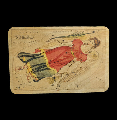 Astrology Wooden Postcard-Cards-Spitfire Girl-PaxtonGate