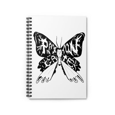 Ruled Line Moth Spiral Notebook - Paxton Gate