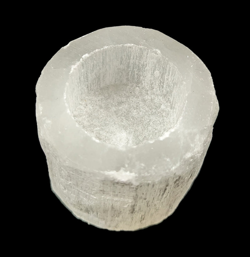 Selenite Votive Candle Holder - Paxton Gate