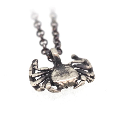 Sterling Silver Crab Necklace - Paxton Gate