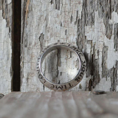 Sterling Silver 'Take Your Time Loving Me' Ring - Paxton Gate