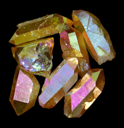 Sunset Aura Quartz Crystal Point - Paxton Gate