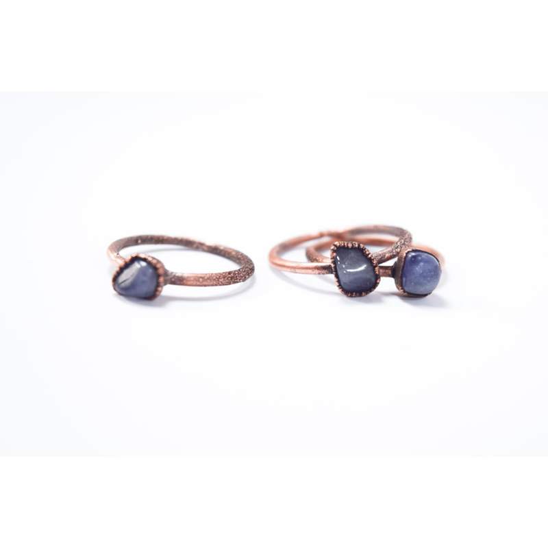 Tanzanite Copper Stacking Ring - Paxton Gate