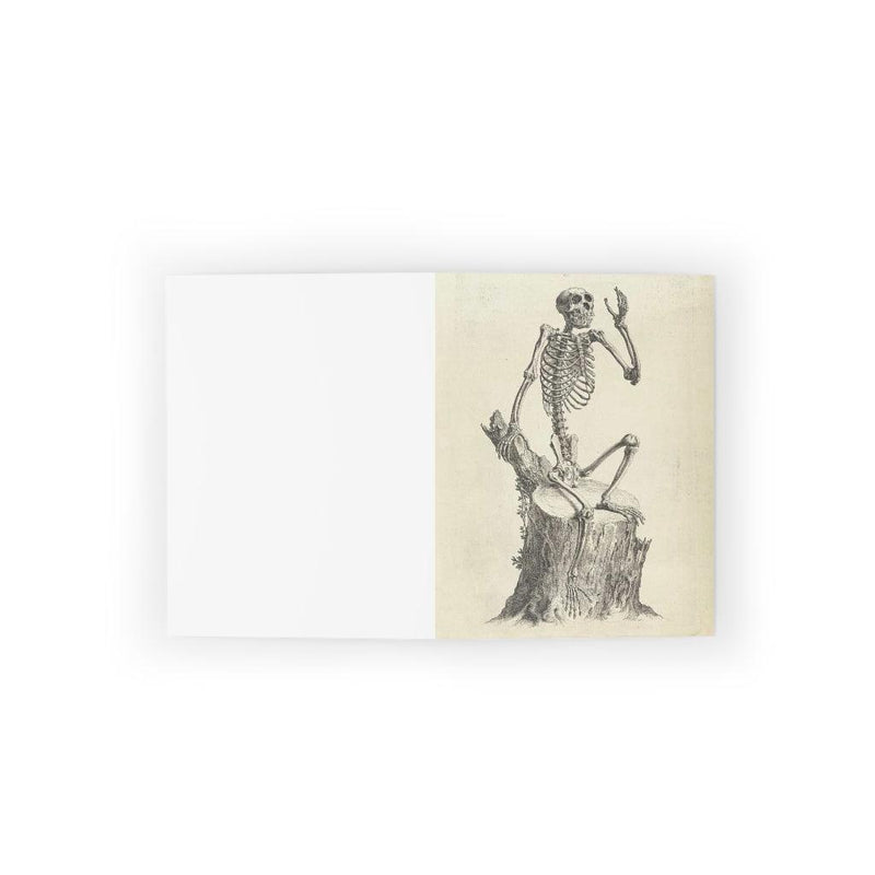 Thoughtful Skeleton Greeting Card Pack - Paxton Gate