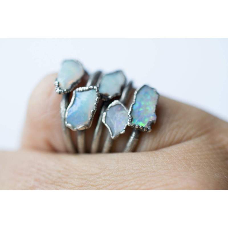 Tiny Raw Opal Ring - Paxton Gate