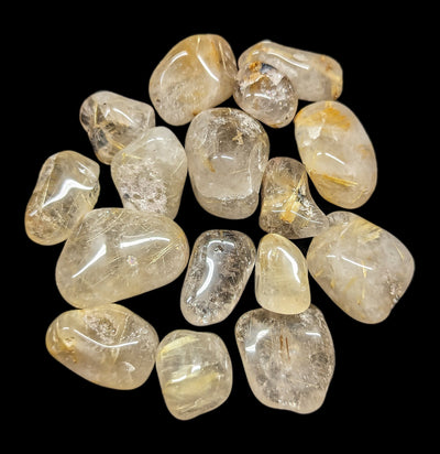 Tumbled Rutilated Quartz Crystal-Minerals-Veronica Matthews Mineral-PaxtonGate