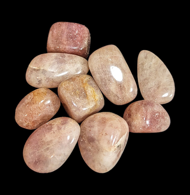 Tumbled Strawberry Quartz Crystal-Minerals-Quasar Gems-PaxtonGate