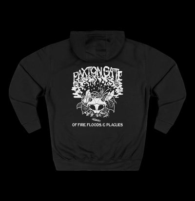 Unisex "Of Floods, Fire & Plagues" Hoodie by Megan Lees-Hoodie-Printify-PaxtonGate